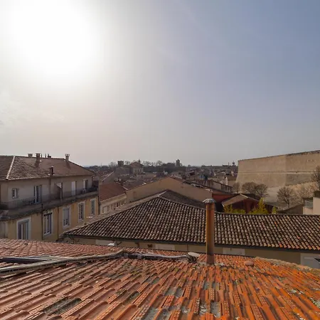 Le Belvedere Nimois Veranda Et Vue Sur Les Toits Clim Centre-ville Apartman Nîmes
