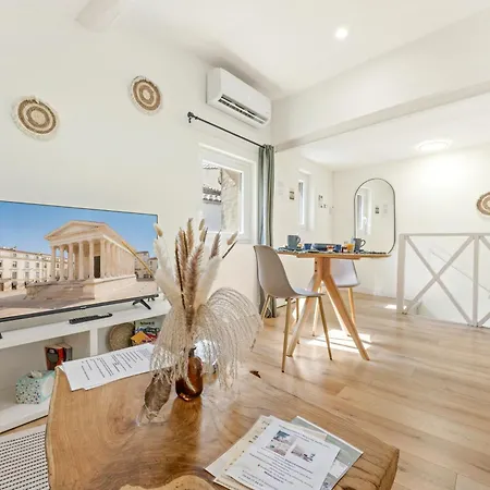 Lägenhet Le Belvedere Nimois Veranda Avec Vue Clim *